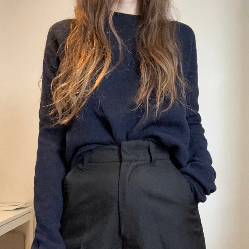 Cool navy crewneck sweater by Acne Studios XS S